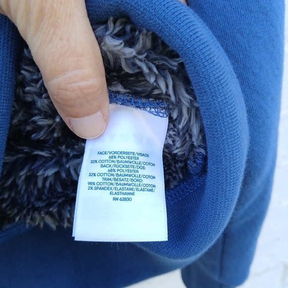 Lands' End Serious Sweats Fleece Lined Hoodie Full Zip - Picture 5 of 6